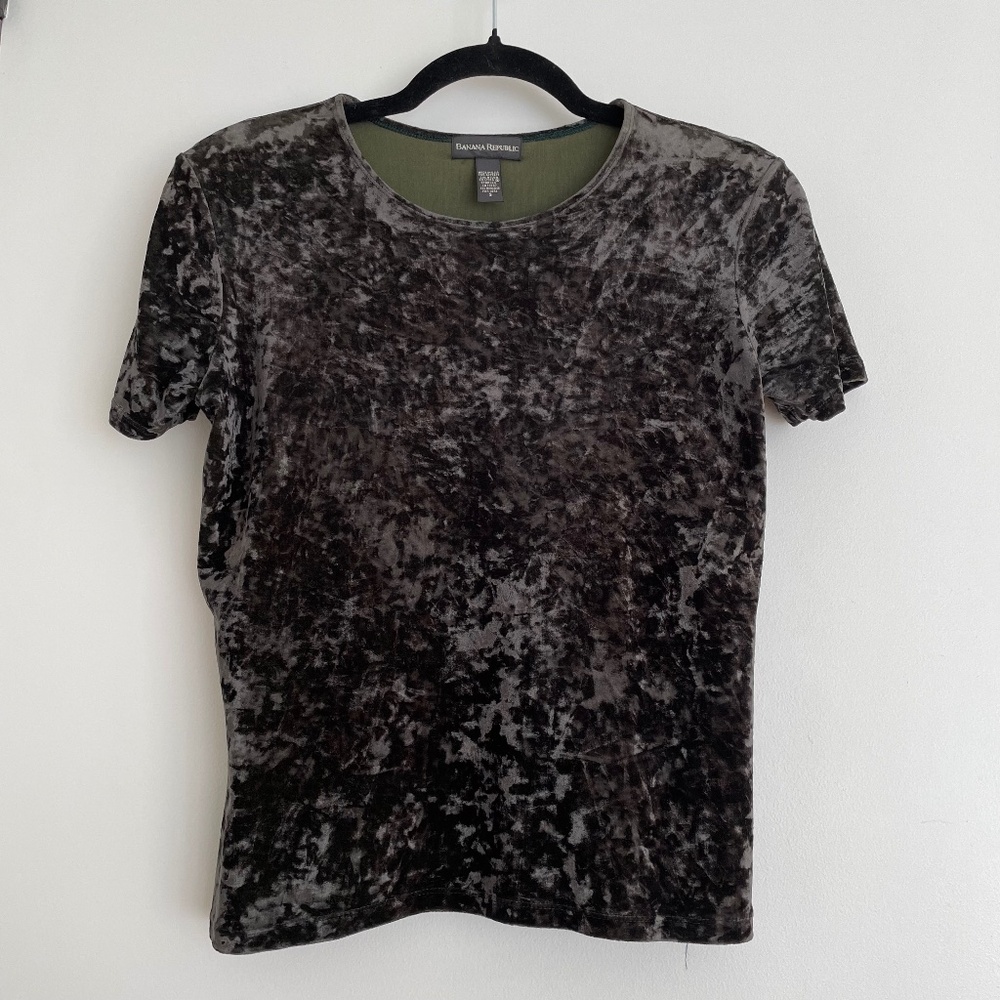 Banana Republic Crushed Velvet Top